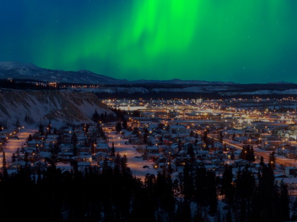 Scenery - Whitehorse with aurora