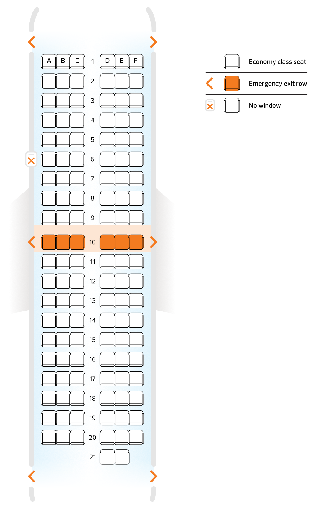 Swoop 737 800 Seat Map