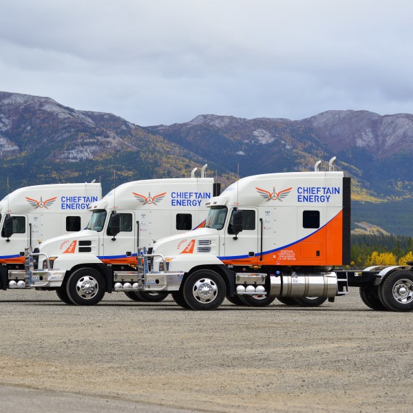 Chieftain - Trucks lined up.