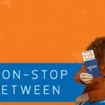 Ad banner saying Non-Stop Between... and two people talking