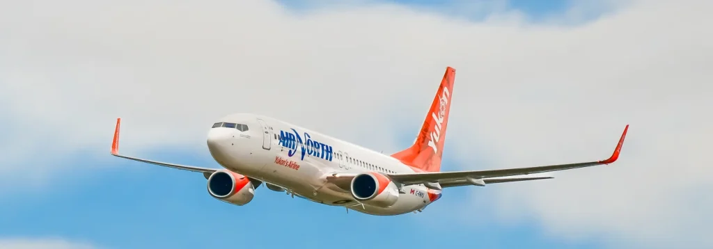 AirNorth aircraft flying in the sky