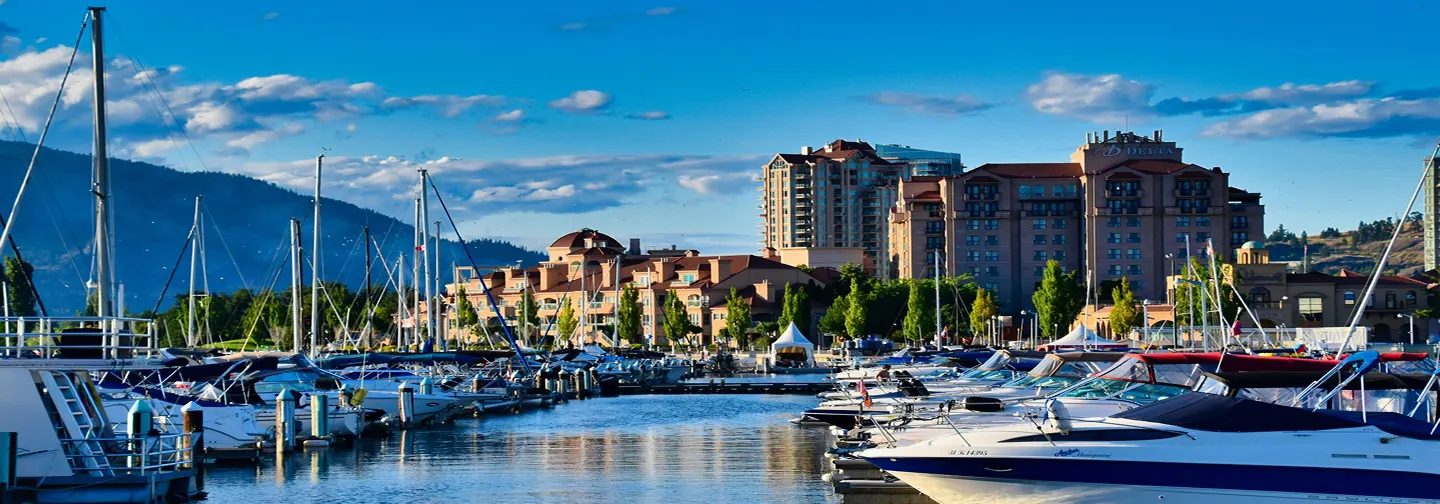 A boat dock at Kelowna