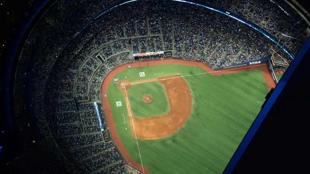 Aerial view of the Roger's Centre, home of the Toronto Blue Jays