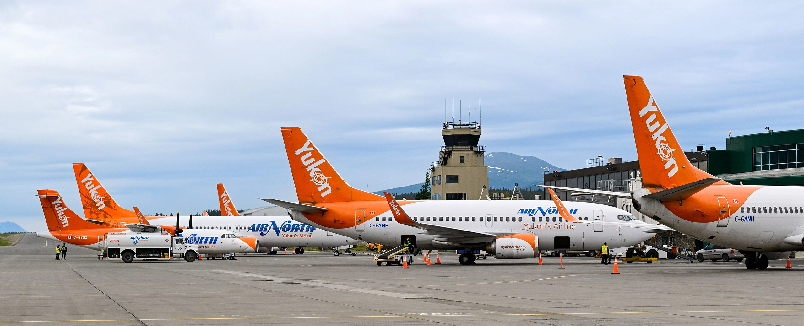 Air North Fleet at YXY airport