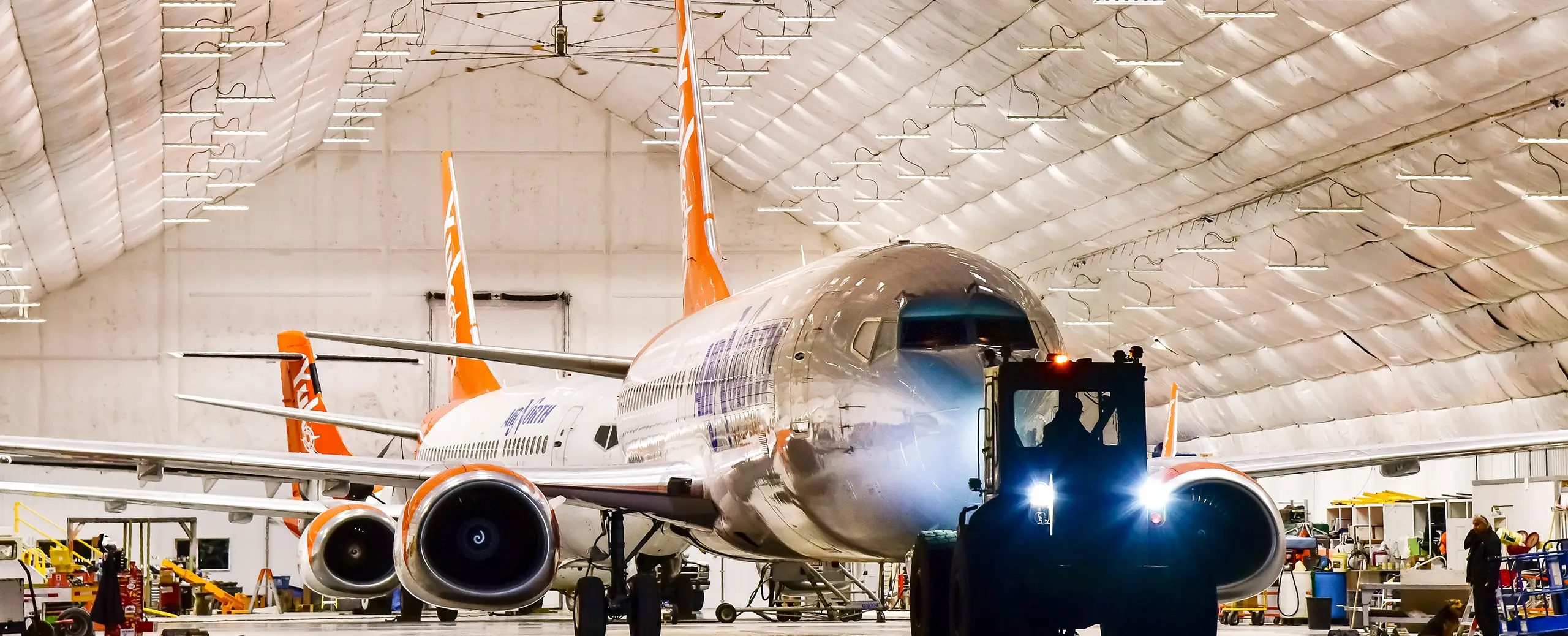 air north fleet in hanger